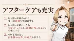 アフターケアも充実